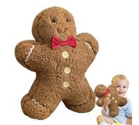 Christmas Gingerbread Man Pillow,Cute and Adorable Stuffed Gingerbread Man Plush Pillow Stuffed Animal | Christmas Shaped Pillows Creative Plush, Cute For Decoration, Couch