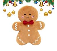 Christmas Gingerbread Man Pillows, 38cm Gingerbread Gingy Plush Stuffed Toys, Thick And Soft, For Holiday Kids Sofa Living Room Bedroom Chair Couch Home Family Friends Party Festive