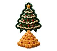 Christmas Gingerbread Man Reusable Embossed Mini Pie Set | Holiday Cookie Baking Pastry Press Molds for Family Party Dessert Table Night