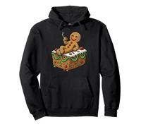 Christmas Gingerbread Man Wake and Bake Fruitcake Pullover Hoodie