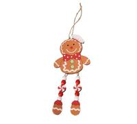Christmas Gingerbread Ornaments | Wood Holiday Decoration,Christmas Tree Ornaments,for Office Living Room Study Bedroom Wall Mantel Staircase Window Sill Front Door Wreath Garden