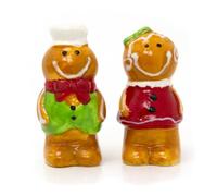 Christmas Gingerbread Salt and Pepper Pots | Festive Salt and Pepper Set Xmas Salt and Pepper Shakers | Christmas Characters Cruet Sets