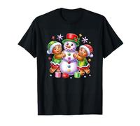 Christmas Gingerbread Snowman Delight T-Shirt