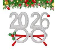 Christmas Glasses | 2026 Glasses Props,Holiday Party Glasses,For Kids Teens Adults Attendees Hosts Night Celebration Office Dinner Christmas Song Family Collection Thematic Event New Year