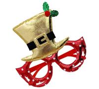 Christmas Glasses Frame - Photo Booth Decoration Accessories | Glasses Frames For Holiday Party,For Holiday Masquerade Carnivals For Boys And Girls Teenager