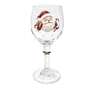 Christmas Glassware, Reusable Transparent Glass with Puppet | Christmas glass in 18.3 x 6 x 6 cm for cocktails, fruit juices, tea and water, suitable for home, kitchen, table