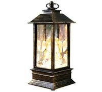 Christmas Glitter Water Spinner Lantern - Indoor LED Light - Santa Claus/Snowman/Angel/Xmas Tree For Kids, Decorations With Resin Figures - Festive Lamp (Color : Angel, Size : With water)