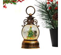 Christmas Globe Light Up - 6 Hour Timer with Handle - Christmas Luminous Snowball Decoration - for Fireplace Dining Room Under Tree Living Room Bedroom Window Sill