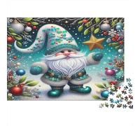 Christmas Gnome 1000 Piece Jigsaw Puzzle Paper for Adults Winter Decorations Puzzle Game for Family Relaxation Home 52x38cm/1000pcs