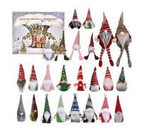 Christmas Gnome 2024 | 24Pcs Gnome Decor Christmas Gonks | 24 Days Christmas Countdown Calendar | Dwarf Doll Collectible Toy Figures Present For Kids And Adults