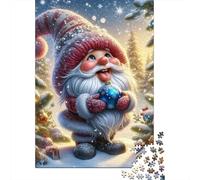 Christmas Gnome_31000pc Sturdy Cardboard Jigsaw Puzzle Adults Kids Educational Game Brain Training Concentration Relaxation Home Activity 52x38cm/1000pcs