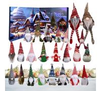 Christmas Gnome Advent 2024 | 24 Pieces Gnomes Plush Hanging Ornaments Set | Christmas Gnome Figurines Doll Plush Toy | Christmas Vacation Countdown Calendar Present for Boys Girls (B#)