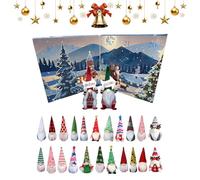 Christmas Gnome Advent 2025, 21cm Gnome Figures Toys Advent Calendars with 24 Days, Countdown Calendars for Christmas Home Decorations