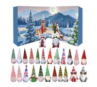 Christmas Gnome Advent Calendar 2025, 24 Pieces Christmas Gonks Advent Calendar Festival Present, 24 Days Countdown To Ornament Dwarf Doll Collectible Toy Figures for Kids (Style-B)
