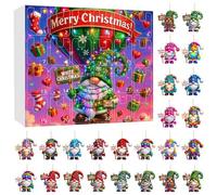 Christmas Gnome Advent Calendar 2025 Christmas Advent Calendar 24 Days Of Calendars Holiday Santa Theme Xmas Surprise for Xmas Tree Home Door Wall Car Decor (One Size)