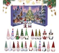 Christmas Gnome Advents Calendars 2025, 24 Days Gnome Christma Countdown Calendar, Cute Gnomes Pendants Figures Advent Calendars, Christmas Gonks Doll Pendant Tree Decoration Countdown Calendar
