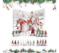 Christmas Gnome Calendar | Festive Ornaments for Kids and Adults,24-day Dwarf Dolls Ornaments Countdown Calendar for Desktop Centerpiece Mantel Fireplace Christmas Tree Decor