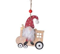 Christmas Gnome - Christmas Wooden Ornaments - Cartoon Crafts Wood for Living Room Bedroom Car Rearview Garden Gate Entrance Door Handle Kids Room Wall