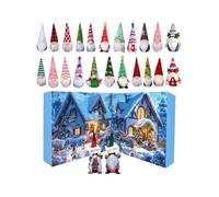 Christmas Gnome Countdown,24 Dolls Decorations Christmas Advent - Dwarfs Doll Figures Ornament Pendants for Adults Kids Girls Friends Family Home Shop