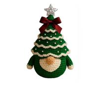Christmas Gnome Crochet - Gnomes for Crochet, Cross Gnome Decoration, Handmade Festival Decorations, Crochet Gnome Figurines, for Indoor Shelf, Tiered Tray, Desk, Table Top
