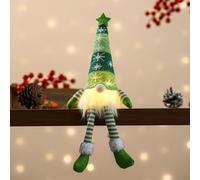 Christmas Gnome Decoration with Light, Faceless Gnomes Doll Night Light Xmas Tabletop Decor for Home and Holiday Displays