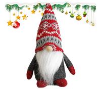 Christmas Gnome Decorations | Handmade Figures & Dolls | Shaped Christmas Tree Decorations - For Home Garden Indoor Window Table Party Halloween Office Action
