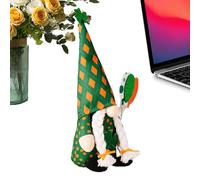 Christmas Gnome - Holiday Sweet St Patrick Day - Swedish Tomte Gnome Faceless Doll, For Party Home Decoration Desk Table Mantle Fireplace Step Tray Living Room Office Student Home