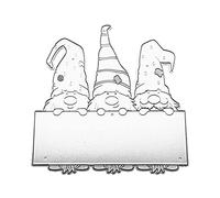 Christmas Gnome Metal Cutting Dice Scrapbooking Stencil Die Cut Card Embossed Photo Album Template Mold Metal Cutting Dice for Decoration Card Making