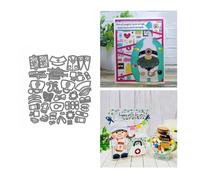 Christmas Gnome Metal Cutting Die for Scrapbooking, Die Cuts for Card Making, Metal Stencils Scrapbooking DIY Tool, Cut Stencils for DIY Scrapbook Photo Album Decor