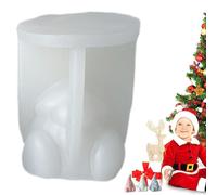 Christmas Gnome Mold - Faceless Silicone Candle Casting Tool | Multipurpose Soap Resin Clay Chocolate Cake Mold - Flexible Non-Stick Handmade Decoration DIY Craft Molds