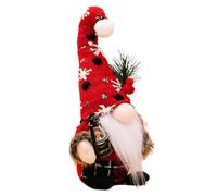 Christmas Gnome - Whimsical Winter Festive | Christmas Gnome Faceless Doll Knitted | Portable Festive Tomte Figurine for Dining Table Mantel Nightstand Living Room Bedroom Dorm Room Apartment