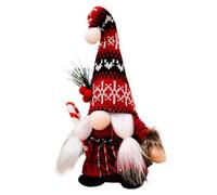 Christmas Gnome - Whimsical Winter Festive | Christmas Gnome Faceless Doll Knitted | Portable Festive Tomte Figurine for Dining Table Mantel Nightstand Living Room Bedroom Dorm Room Apartment
