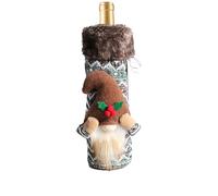 Christmas Gnome Wine Bottle Bag - Tomte Swedish Wine Bottle Cover, Holiday Party Decoration for Home, Dining Table and Gift Presentation, Hanging 13