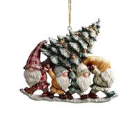 Christmas Gnomes - 2D Acrylic Decorations for Home Decoration, Decorations for Christmas Tree, for Indoor Winter Decoration in Home, Office, Bedroom, Garden and