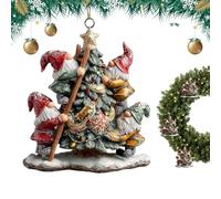 Christmas Gnomes Acrylic Ornaments | Cute 2D Acrylic Home Decor - Christmas Gnomes Decor | for Winter Daily Indoor Thanksgiving Holiday Birthday Party Offices Room Apartment Vacation