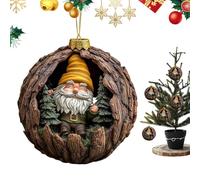 Christmas Gnomes Acrylic Ornaments,Cute 2D Acrylic Home Decor - Christmas Tree Ornaments,for Winter Gardening Indoor Thanksgiving Birthday Party Offices Room Dormitory Vacation