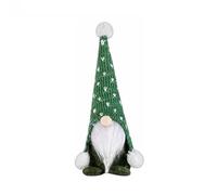 Christmas Gnomes Adorable Tabletop Gnome Dolls Shelf Sitters Handmade Three Decorations (Green, One Size)