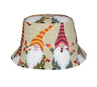 Christmas Gnomes Bucket Hat, Unisex, Trendy Lightweight Outdoor Fun Beach Vacation, Suitable for Any Season., Christmas Gnomes, One size