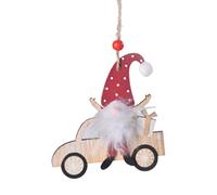 Christmas Gnomes - Christmas Wooden Ornaments - Cartoon Crafts Wood for Living Room Bedroom Car Rearview Garden Gate Entrance Door Handle Kids Room Wall