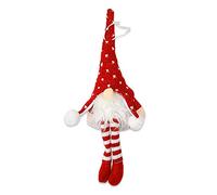 Christmas Gnomes Cute Faceless Doll Rudolph Gnome Plush Doll Decoration Handmade Scandinavian Tomte Hanging Pendant Party Room Standing Post Household Tree Ornament Xmas Thanksgiving Gifts (Red #A)
