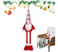 Christmas Gnomes Decorations - Faceless Dwarf Decoration | Swedish Tomte Doll with Telescopic Legs | For Children Christmas Birthday Parties Table Sofa Fireplace Bedroom Living Room