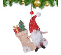 Christmas Gnomes Decorations | Gnome Ornaments for Christmas Tree | Fade-Resistant Cute Festive Crafts for Living Room Window Door Handle Entrance Kids Room Wall Garden Gate