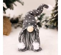 Christmas Gnomes Decorations,Gnomes Faceless Plush Dolls, Gnomes Plush Elf Xmas Decor Thanksgiving Short Leg for Christmas Party Gift Home Tray Ornaments Gifts (Gray)
