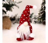 Christmas Gnomes Decorations,Gnomes Faceless Plush Dolls, Gnomes Plush Elf Xmas Decor Thanksgiving Short Leg for Christmas Party Gift Home Tray Ornaments Gifts (Red)