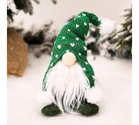 Christmas Gnomes Decorations,Gnomes Faceless Plush Dolls, Gnomes Plush Elf Xmas Decor Thanksgiving Short Leg for Christmas Party Gift Home Tray Ornaments Gifts (Green)