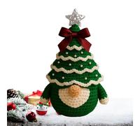 Christmas Gnomes Figurines, Hand Woven Festival Decorations, with Soft Crochet Design and Decorative Details, for Indoor Room Mantel Tiered Tray Porch Desk Tabletop Party, Seasonal Holiday Ornament De