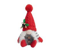 Christmas Gnomes Handmade Swedish Gnome Sitting, Plush Santa Elves Christmas Decor for Home Kitchen Farmhouse