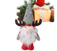 Christmas Gnomes Ornaments, 13" Home Christmas Figurines with Antlers, Cute Santas Without Face for Festival Living Room Office Bedroom Table Desktop Window Mantels Tree Party Decorations