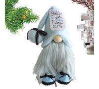 Christmas Gnomes Plush - Scandinavian Tomte for Holiday Display | Soft Swedish Nisse with Rustic Design, Faceless Rudolph Plush Toy, Tiered Tray Shelf Tabletop Fireplace Decoration