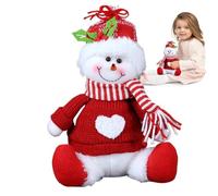 Christmas Gnomes, Plush Snowman - Soft Plush Sitting Snowman Dolls | Snowman Christmas Decorations Shelf Decoration for Christmas Party